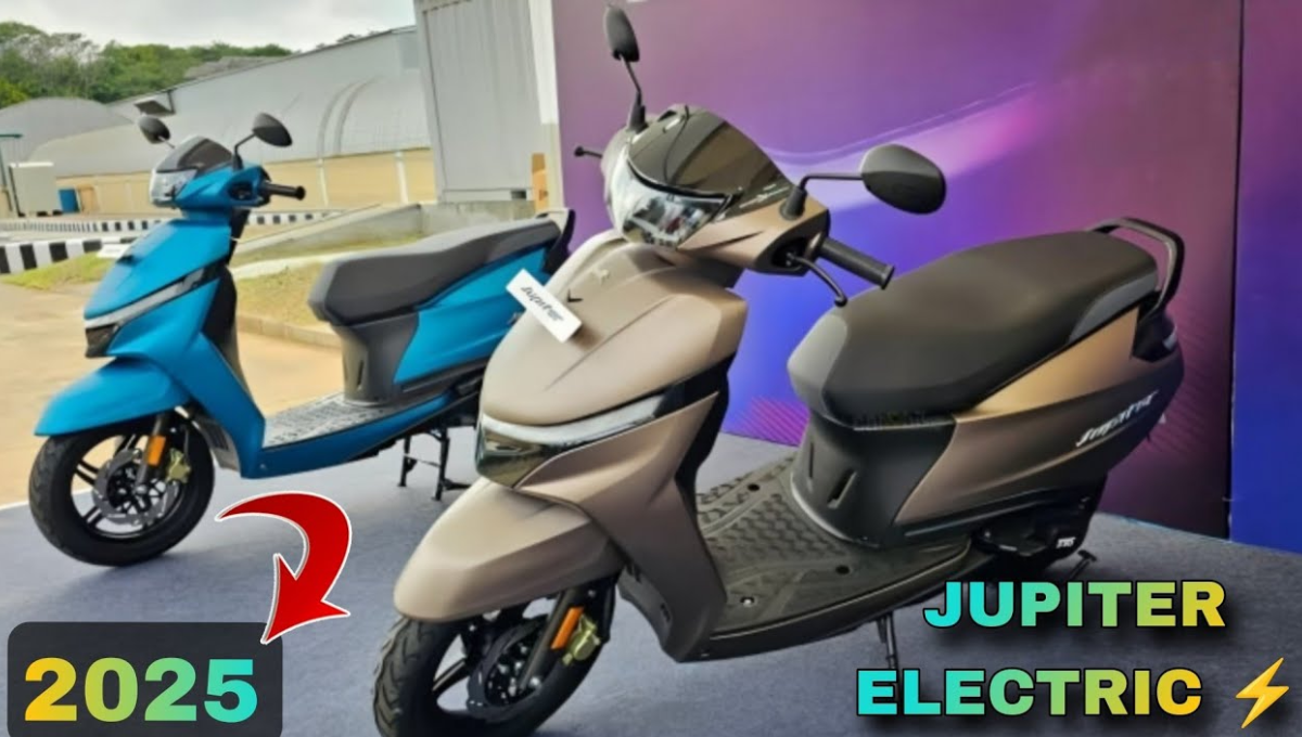 TVS Jupiter Electric સ્કૂટર 2025 નું સંપૂર્ણ ફોટો