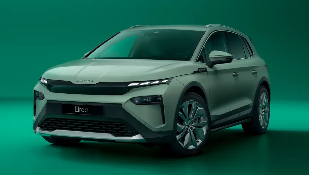 Skoda Elroq electric SUV front look