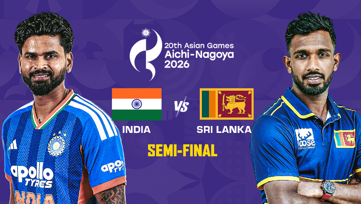 India vs Sri Lanka Live Asian Games 2026 semifinal