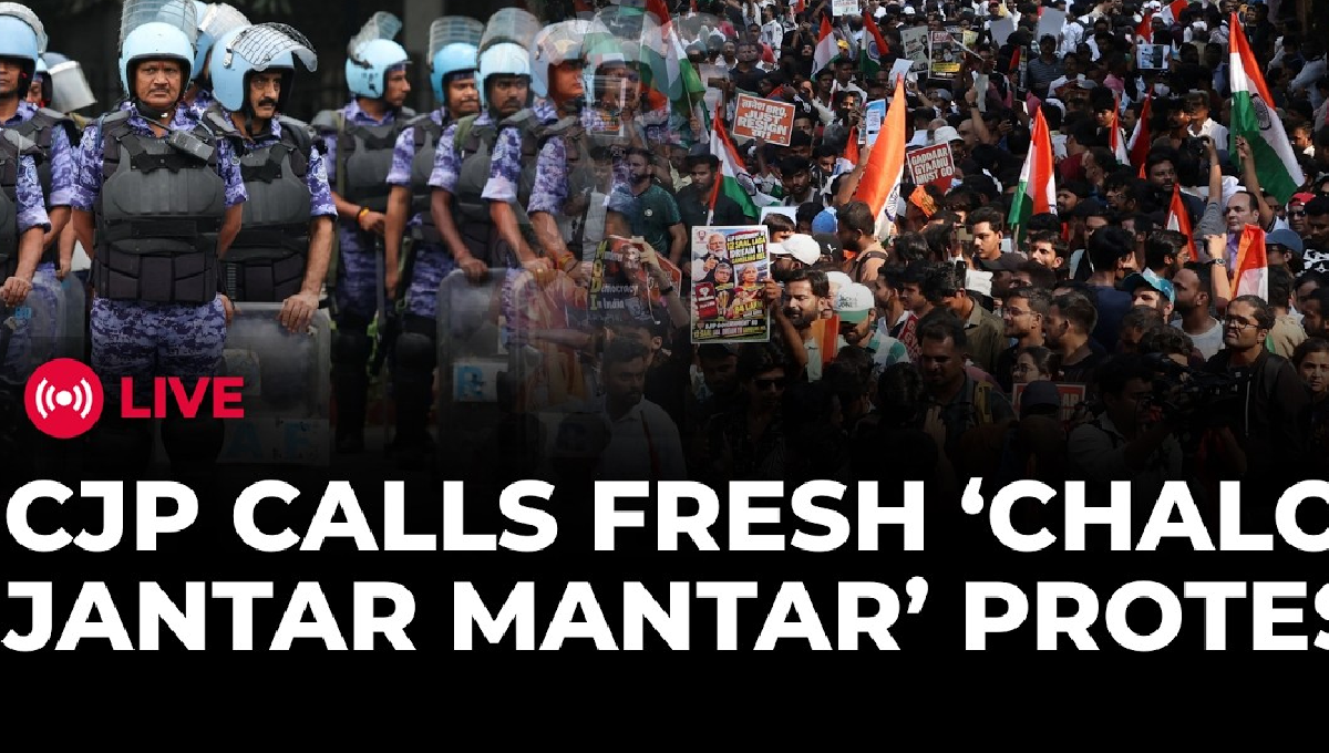 CJP protest news today in Gujarat and Delhi 2026