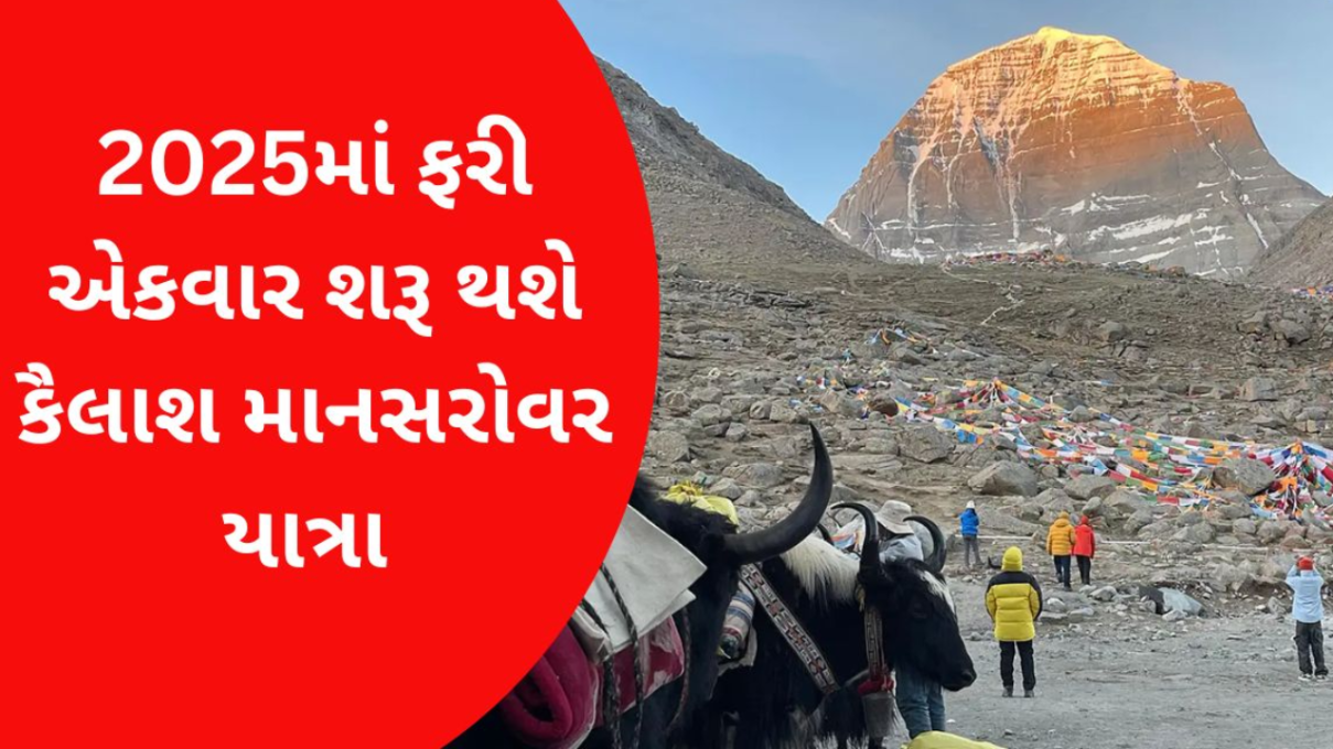 "માઉન્ટ કૈલાશનું પવિત્ર દૃશ્ય -Kailash Mansarovar Yatra 2025